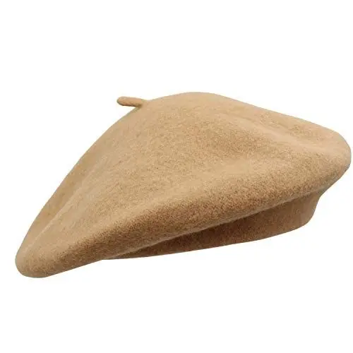 Produktbild: Umeepar Damen Wolle Französischen Baskenmütze (Camel)