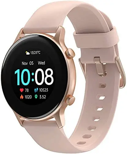 Produktbild: UMIDIGI Urun S Smartwatch Fitness Tracker,wasserdichte Fitnessuhr Smart Watch mit Blutsauerstoff-Monitor(SpO2),Pulsuhr, Schlafmonitor,Schrittzähler,Stoppuhr für Damen und Herren（Rosa Gold）