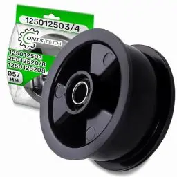 Produktbild: Umlenkrolle zum Spannen des Bandes im Trockner mit dem Originalcode 125012503/4 1250125034 für AEG für Electrolux für Juno für Zanker für Zanussi - Garantie 5 Jahre - ONIX TECH