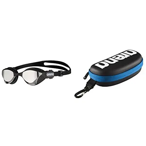 Produktbild: Unbekannt ARENA Herren Cobra Tri Swipe Brillen, Silver-Black, One Size & Swim Brillenetui, Brillenetui Hardcase, Brillenetui Hartschale, Schwarz