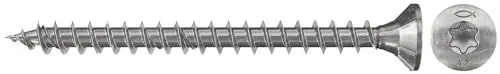 Produktbild: fischer PowerFast 3,5 x 30, Premium Spanplattenschrauben mit Vollgewinde, Senkkopf und Innenstern TX, zum Befestigen von allg. Holzverbindungen, nicht rostender Stahl A2, 200 Stück