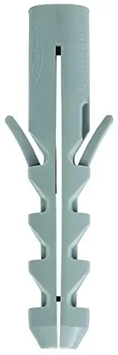 Produktbild: fischer Spreizdübel S 10, Dübel mit 2-fach-Spreizung zum Befestigen von Bildern, Briefkästen, Leuchten, uvm. in Beton, Vollziegel und Naturstein, 50 Stück