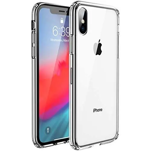 Produktbild: UNBREAKcable Kompatibel mit iPhone X Hülle, iPhone XS Hülle - Crystal Clear (Antirutsch & Fallschutz) Handyhülle iPhone X/XS, Hartplastik Rückseite & Weich Silikon Bumper Case, Schutzhülle - 5.85 Zoll