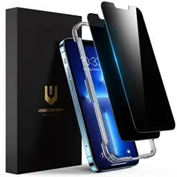 Produktbild: UNBREAKcable Sichtschutz Panzerglas Kompatibel für iPhone 13/13 Pro(6.1 Zoll)(2 Stück) Blickschutzfolie Privacy Screen mit Anti Spy, Kratzfest, Anti-Fingerprint und blasenfrei UBMU415
