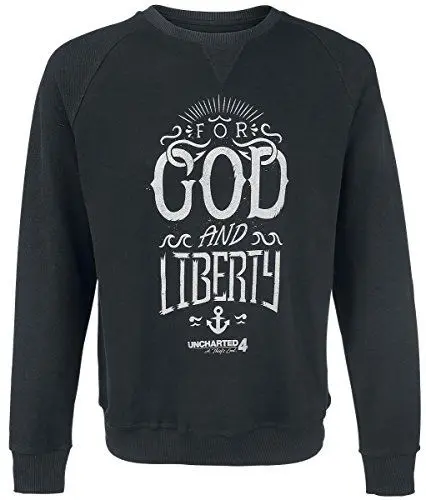 Produktbild: Uncharted 4 Pullover -XL- For God and Liberty,schw
