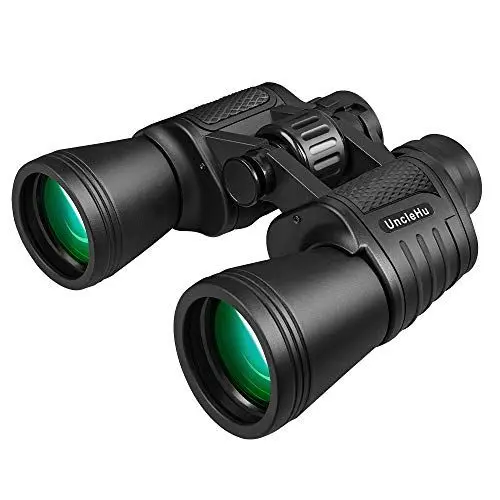 Produktbild: UncleHu® 20x50 Hochleistungs-Fernglas für Erwachsene mit wenig Licht Nachtsicht, kompaktes wasserdichtes Fernglas für Vogelbeobachtung, Jagd, Reisen, Fußballspiele, Stargazing mit Tragetasche und Gurt