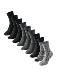 Produktbild: Uncover by Schiesser Damen 9 Pack Strümpfe - SparPack Socken, Mehrfarbig, 35-38 EU