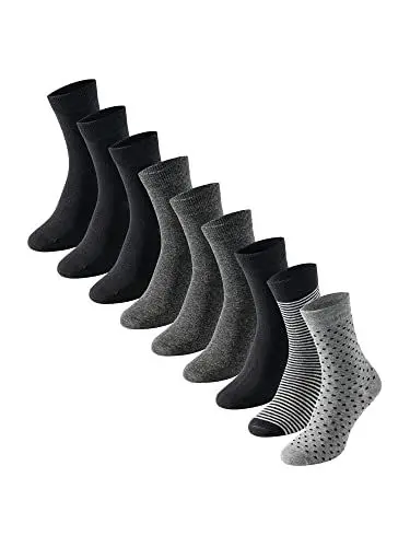 Produktbild: Schiesser Damen 9 Pack Strümpfe - SparPack Socken, Mehrfarbig, 39-42 EU