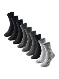 Produktbild: Uncover by Schiesser Damen Freizeitsocken 9-Pack - sortiert 1 - Größe 35-38