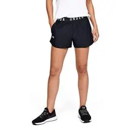 Produktbild: Under Armour Play Up Shorts 3.0, atmungsaktive Sporthose, komfortable Sportshorts mit loser Passform Damen, Schwarz (Black / Black / White) , M