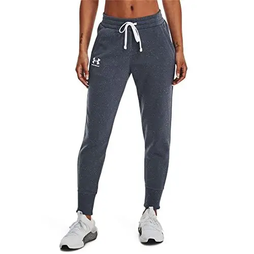 Produktbild: Under Armour Damen Rival Fleece Joggers Pants, (044) Downpour Gray White White, M EU
