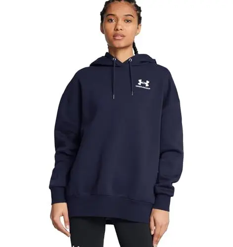 Produktbild: Under Armour Essential FLC OS Hoodie Midnight Navy - M