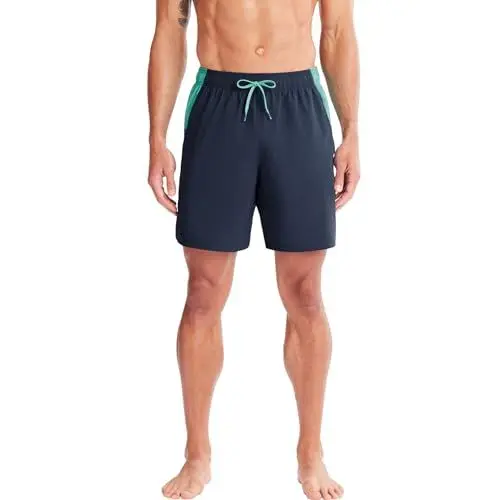 Produktbild: Under Armour Herren-Badehose, Shorts mit Kordelzug und elastischem Bund, Grauer Farbblock, M