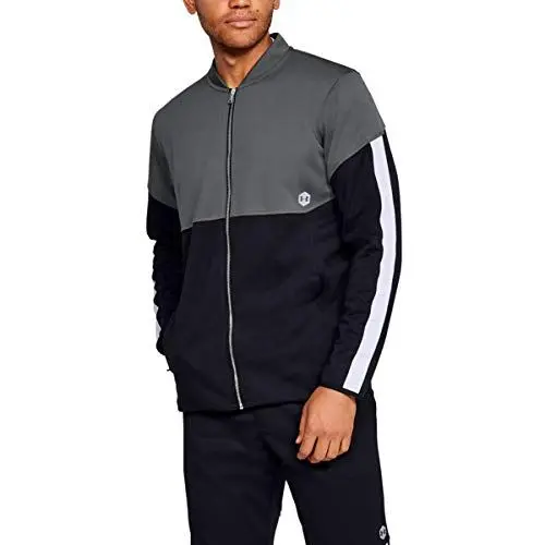 Produktbild: Under Armour Herren Athleten Erholung Warm Up Full-Zip Pullover - Pitch Grau - M