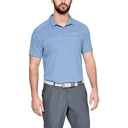 Produktbild: Under Armour Herren Iso-chill Airlift Polo, Herren, Polo, Iso-chill Airlift Polo, Boho Blue (413)/Pitch Grau, Small