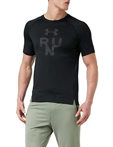 Produktbild: Under Armour Herren Kurzarmshirt Qualifier Glare Shortsleeve, Schwarz, LG, 1342925-001