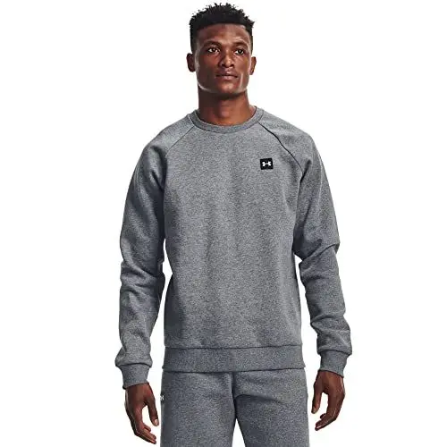 Produktbild: Under Armour Herren Rival Fleece Crew, sportlicher Fleecepullover mit loser Passform, bequemes und warmes Sweatshirt für Männer