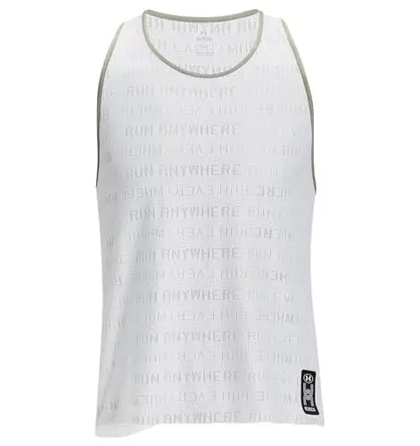 Produktbild: Under Armour Herren Run Everywhere Singlet Laufbekleidung Tank-Top Weiß - M