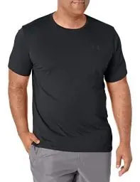 Produktbild: Under Armour Herren Logo Tank sportliches Muskelshirt aus superweichem Stoff, ärmelloses Sportshirt mit loser Passform, Black 2XL Sportstyle Left Chest