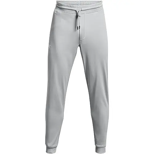 Produktbild: Under Armour Herren Sportstyle Tricot Jogger Sweatpants, Modgrau/Weiß, S