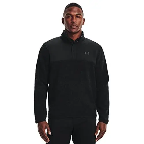 Produktbild: Under Armour Herren SweaterFleece Pile Golf Pullover - Schwarz - L
