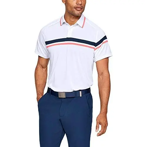 Produktbild: Under Armour Herren Tourentipps Antrieb Golf-Polo-Hemd - Weiß - S