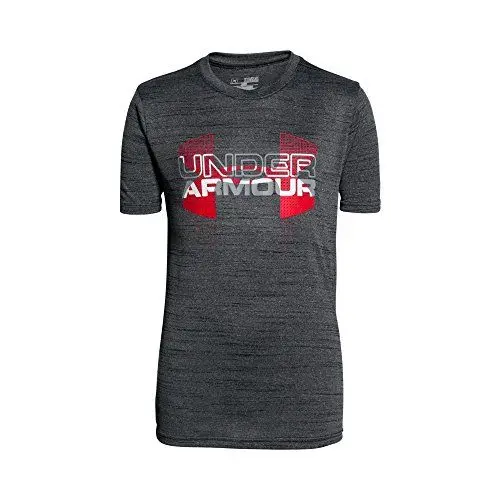 Produktbild: Under Armour Jungen Fitness T-Shirt und Tank Big Logo Hybrid Short Sleeve T, Black, S, 1272006-1