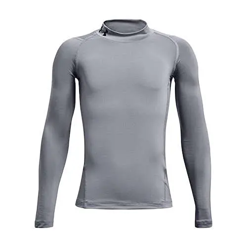 Produktbild: Under Armour Jungen UA HG Armour Mock LS T-Shirt, Stahl/Schwarz (035), YSM