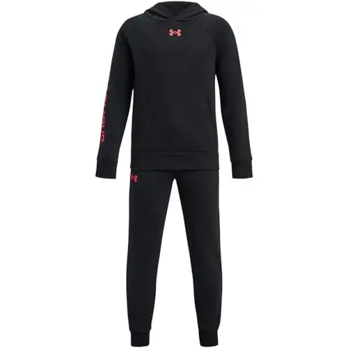 Produktbild: Under Armour Jungen Ua Rival Fleece-Anzug Trainingsanzug, Schwarz/Beta, M