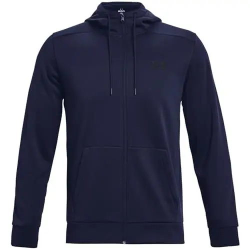 Produktbild: Under Armour Mens Fleece Tops Men's Armour Fleece® Full-Zip Hoodie, MDN, 1373357-410, MD