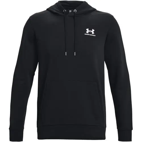 Produktbild: Under Armour Mens Fleece Tops Men's Ua Essential Fleece Hoodie, Black, 1373880-001, XL