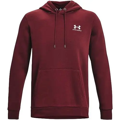 Produktbild: Under Armour Mens Fleece Tops Men's Ua Essential Fleece Hoodie, Chestnut Red, 1373880-690, MD