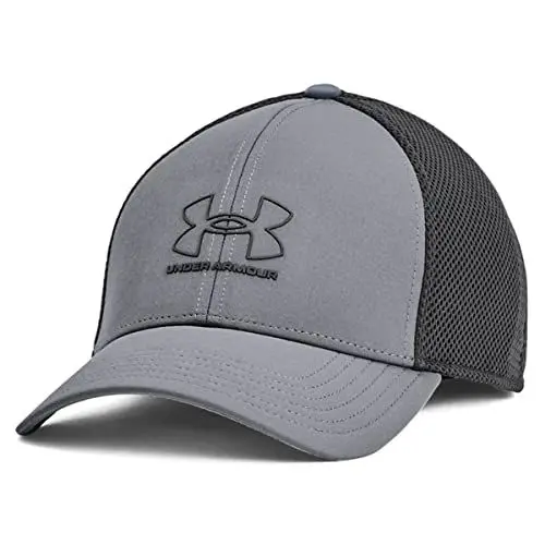 Produktbild: Under Armour Mens Iso-Chill Atmungsaktives Laufvisier - Pitch Grau - M/L