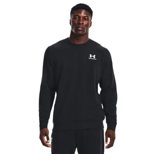 Produktbild: Under Armour Mens Men's Ua Essential Crew Fleece Tops, Black, SM