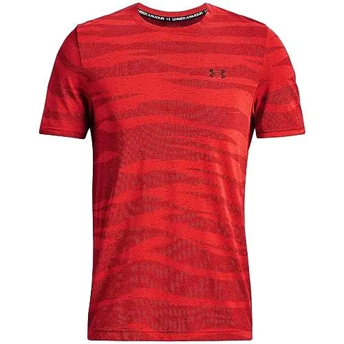 Produktbild: Under Armour Mens Short-Sleeves Men's Ua Seamless Wave Short Sleeve, Bolt Red, 1373726-810, SM