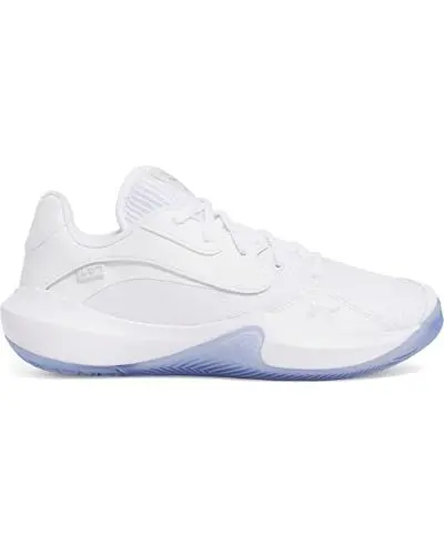 Produktbild: Under Armour Mens Ua Lockdown 7 Low Basketball Trainers Shoes, White White Metallic Silver, 40 EU
