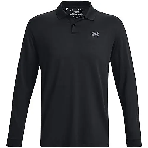 Produktbild: Under Armour Herren Performance Polo 3.0 Langarm, (001) Schwarz/Pitch Gray, L