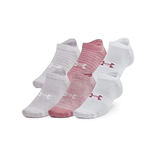 Produktbild: Under Armour Unisex Low Socks Unisex Ua Essential 6-Pack No Show Socks, Pink Elixir, 1370542-697, MD