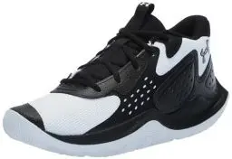 Produktbild: Under Armour Unisex UA Jet '23 Basketball Schuhe, Black/White/Black, 43 EU
