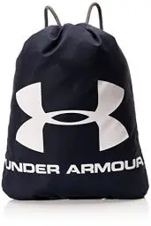 Produktbild: Under Armour Unisex UA Ozsee Sackpack, Kordelzug-Turnbeutel für das Fitnessstudio, Laufen, Joggen und mehr, vielseitiger Beutel Rucksack mit Brustclip für zusätzlichen Komfort, Midnight Navy