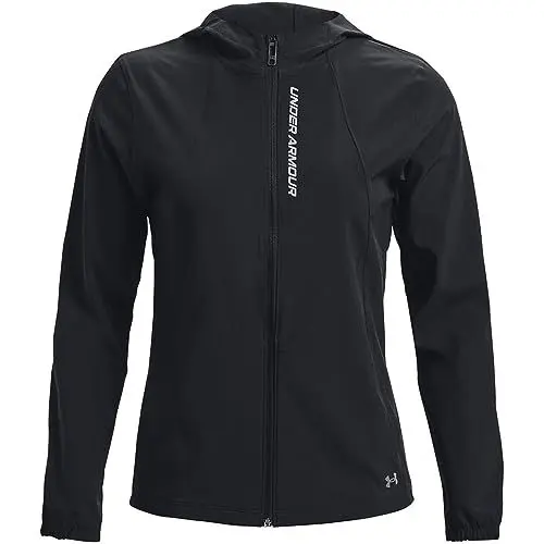 Produktbild: Under Armour Damen Outrun The Storm Jacket Laufbekleidung Laufjacke Black - Schwarz Xs