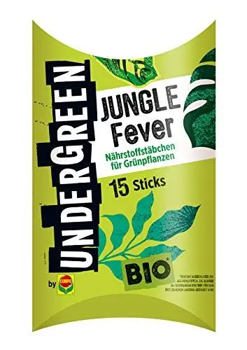 Produktbild: Undergreen by COMPO Jungle Fever, Dünger, Nährstoffstäbchen für Grünpflanzen, Bio-Düngestäbchen, 15 Stück, Nicht Zutreffend