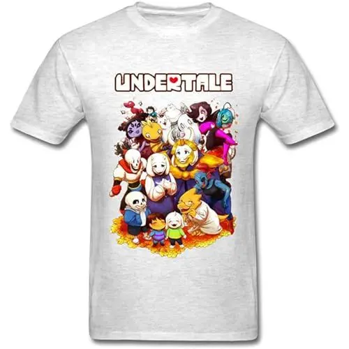 Produktbild: Undertale Character Graffiti Men's Tshirt Cool Style White XXL