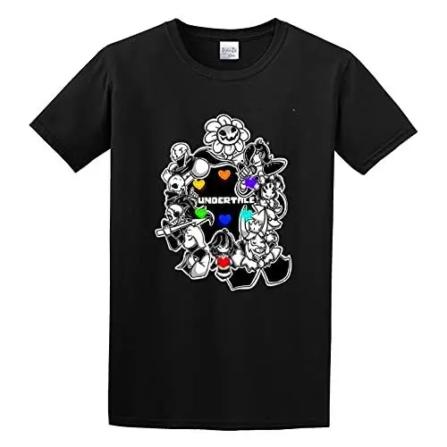 Produktbild: Undertale Logo Unisex 100% Cotton Short-Sleeve T-Shirts Black XXXL