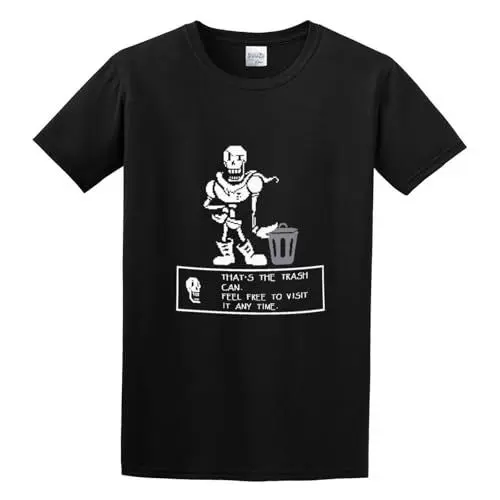 Produktbild: Undertale Papyrus Trash Can T-Shirt Black M