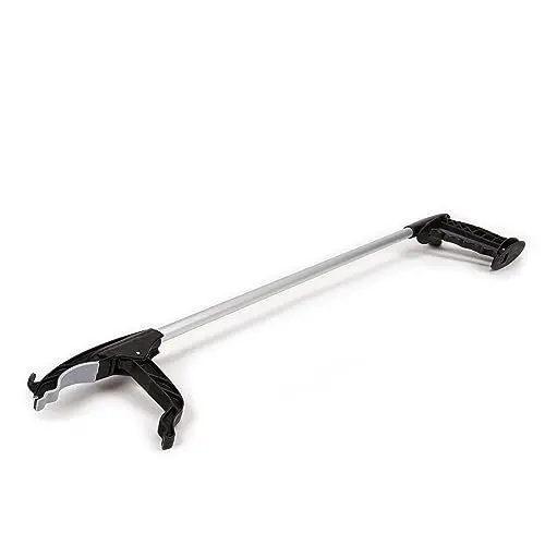 Produktbild: UNGER Allzweckgreifer (Greifer mit Länge von 80cm, Greifzange mit Greifknopf, Schwarze Greifhilfe, Universalgreifer/Multifunktionsgreifer, Armverlängerung) 960490