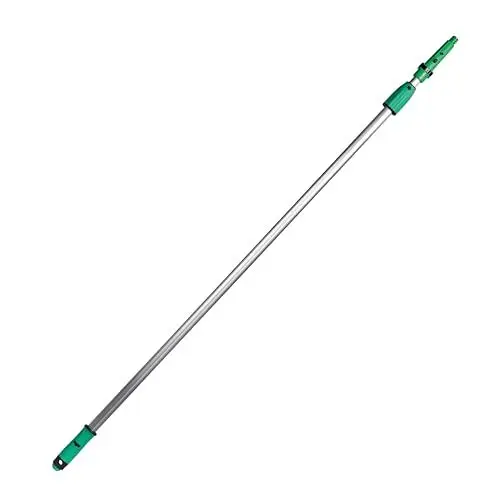 Produktbild: UNGER Teleskopstange OptiLoc (Länge 3,00 m 2-teilig, Verlängerung aus eloxiertem Aluminium, mit Sicherheitskonus, Zubehör Fensterreinigung) EZ300
