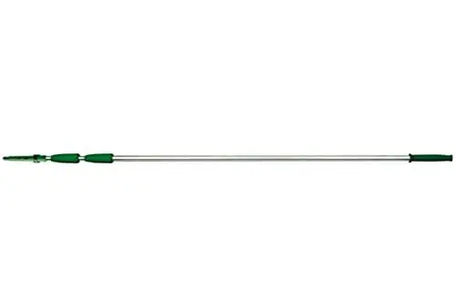 Produktbild: UNGER Teleskopstange OptiLoc (Länge 3,70 m 3-teilig, Verlängerung aus eloxiertem Aluminium, mit Sicherheitskonus, Zubehör Fensterreinigung) ED370