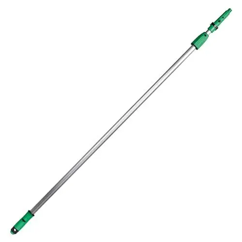 Produktbild: UNGER OptiLoc Teleskopstange 1,25 cm (kompatibel mit UNGER Fensterreinigungswerkzeugen, ergonomischer Griff, Anti-Rutsch-Endkappe, 2-Komponenten Drehverschluss) EZ120