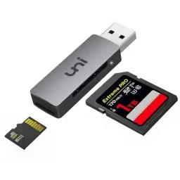 Produktbild: uni USB 3.0 SD/Micro SD Kartenleser, USB SD/TF-Speicherkartenleser, Externe Kartenlesegeräte, für SD, SDXC, SDHC, MMC, RS-MMC, Micro SDXC, Micro SD, Micro SDHC-Karte usw.